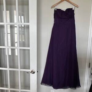 Impression Bridal Purple Strapless Dress Sz 14 EUC